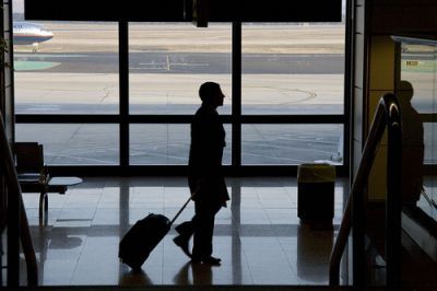 Passenger at airport