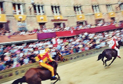 Scenes from the Palio di Siena