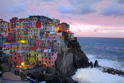 Manarola at sunset